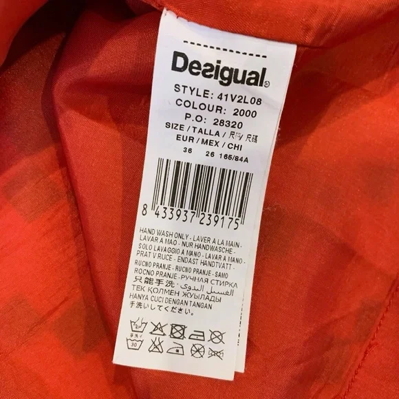 Desigual Geometric Floral A-Line Shift Dress - Picture 9 of 13